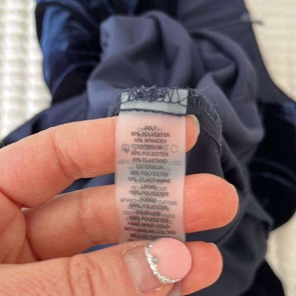 Vince Camuto Navy Velvet Dress - Picture 8 of 8